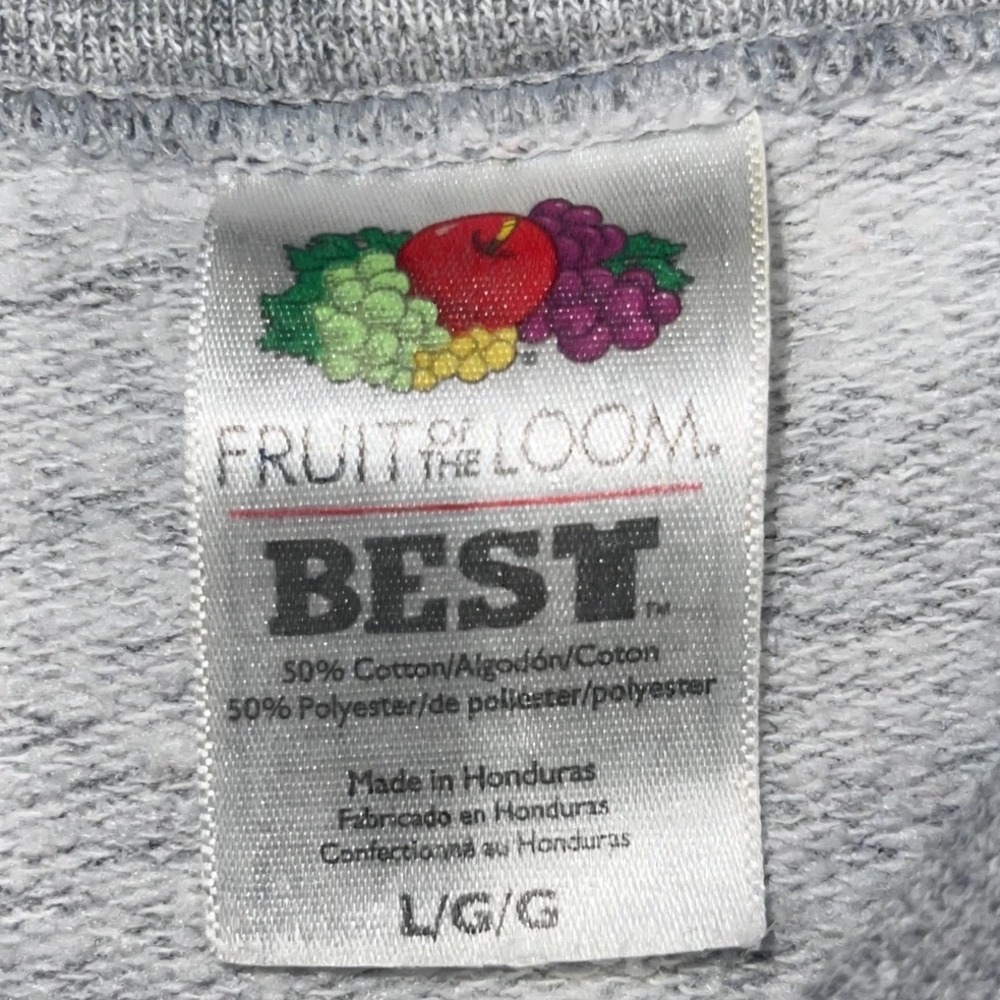 Chicago The Windy City Crewneck Sweatshirt Gray Fruit of the Loom BEST Size L - Picture 3 of 5
